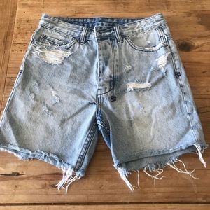 Authentic Ksubi distressed Jean shorts